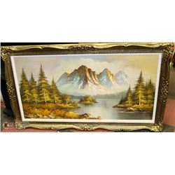 LARGE FOREST SCENE OIL ON  CANVAS