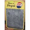 Image 1 : 1950'S PEPSI CHALK BOARD TIN ADVERTISING SIGN