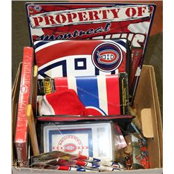 LARGE LOT OF NEW MONTREAL CANADIENS COLLECTIBLES