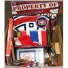Image 1 : LARGE LOT OF NEW MONTREAL CANADIENS COLLECTIBLES