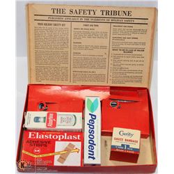 ANTIQUE SAFETY KIT WITH CONTENTS