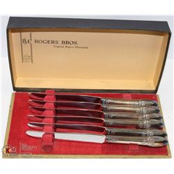 IS 1847 ROGER BROS SILVER PLATED KNIVES IN