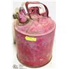 Image 1 : VINTAGE LARGE RED FUEL CAN