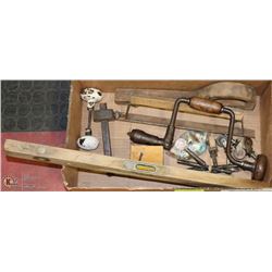 COLLECTIBLE TOOLS INCL . 2 RASPS, SCRIBER, DOOR