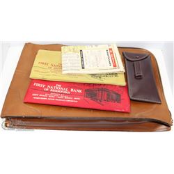 COLLECTIBLE CANADA BRIEFCASE, BC MAP 1950