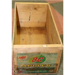 BC APPLES WOODEN BOX