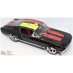 1967 FORD MUSTANG GTA BLACK DIE CAST SCALE 1:18