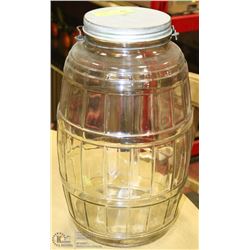 LARGE VINTAGE GLASS WATERJUG