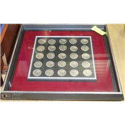 1976 FRAMED CANADA DOLLAR COLLECTION