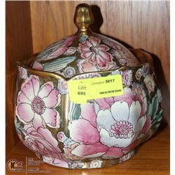 HANDPAINTED LIDDED DISH