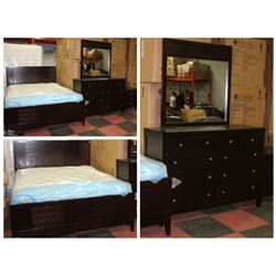 FEATURE NEW QUEEN SIZE BEDROOM SUITE