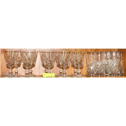 12 PINWHEEL CRYSTAL GLASSES