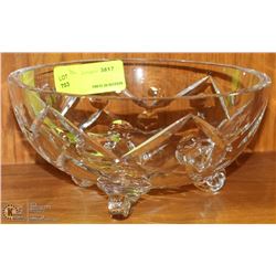 CRYSTAL FOOTED BOWL