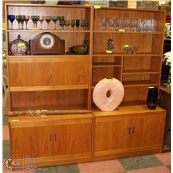 PAIR OF TEAK CABINETS