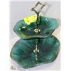 Image 1 : BLUE MOUNTAIN POTTERY 2 LAYER SERVING DISH