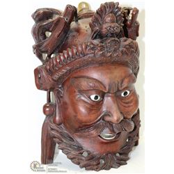WOOD CARVED WALL HANGING MASK