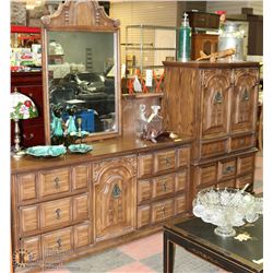 VINTAGE QUEEN SIZE BEDROOM SUITE INCL