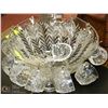 Image 1 : GLASS PUNCH BOWL SET
