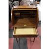 Image 4 : VINTAGE ROLL TOP WOOD DESK