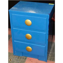 PAINTED 3 DRAWER NIGHT STAND