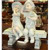 Image 1 : BOY AND GIRL LAWN ORNAMENT