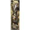 Image 1 : LARGE APPROX 3FT AFRICAN CARVED SCULPTURE