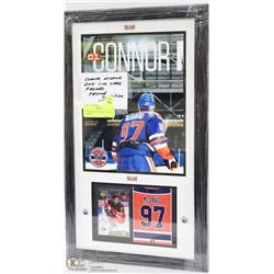 CONNOR MCDAVID 2014 OHL CARD FRAMED