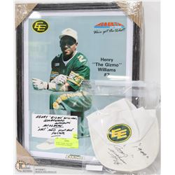 HENRY "GIZMO" WILLIAMS GUARANTEED AUTHENTIC