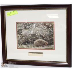 ROBERT BATEMAN "HEDGEHOG" FRAMED PRINT