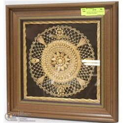 SWISS PICTURE MADE OF STRAW BY HEIDI JENNY-MAURER