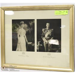 H.M. QUEEN MARY & H.M. KING GEORGE V FRAMED