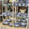 Image 1 : LARGE SET OF ROYAL CROWN DERBY ENGLAND BLUE&WHITE