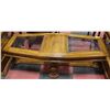 Image 3 : 4 PC WOOD AND GLASS COFFEE TABLE SET