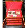 Image 1 : ESTATE JEWELLERY BOX WITH CONTENTS