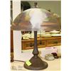 Image 1 : TABLE LAMP WITH WINE SCENE SHADE