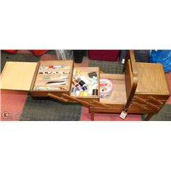 VINTAGE MID CENTURY ACCORDIAN FOLD OUT 3 TIER