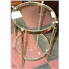 Image 1 : METAL AND GLASS END TABLE