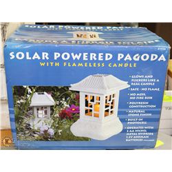 SET OF 2 SOLAR PAGODA LIGHTS  NEW IN BOX
