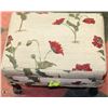 Image 1 : VINTAGE FLOWER OTTOMAN WITH DRAWER