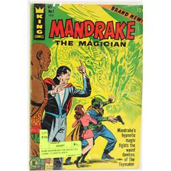 RARE MANDRAKE THE MAGICIAN COMIC 12 CENT #1 ISSUE