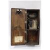 Image 3 : ANTIQUE WALL PHONE W/ INTERNALS BUT MISSING CRANK