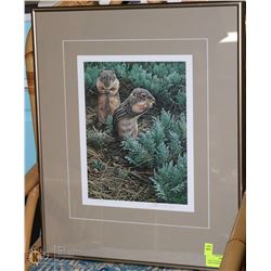 SEERY-LESTER SIGNED MATTED PRINT OF BROWN