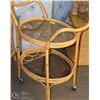 Image 1 : OVAL BAMBOO TEA CART