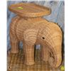 Image 1 : WICKER ELEPHANT PLANT STAND