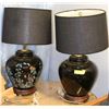 Image 1 : VINTAGE PAIR OF BLACK LAMPS