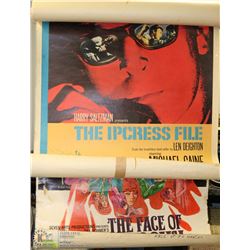 LOT OF 2 LARGE VINTAGE MOVIE POSTERS