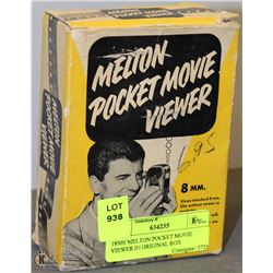 1950S MELTON POCKET MOVIE VIEWER IN ORIGINAL BOX
