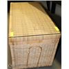 Image 1 : WICKER GLASSTOP STORAGE TRUNK