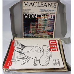 BOX OF 60-70'S SPORTS MAGAZINES