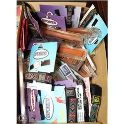 BOX OF NEW OLD STYLE WRIST WATCH BRACELETS